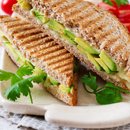 Creamy Avocado, Cheese and Tomato Sandwich